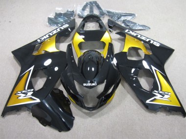 Schwarz Gelb 2004-2005 GSXR 600 Motorrad Verkleidung