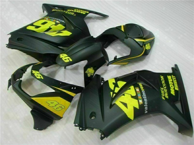Schwarz Gelb 46 2008-2012 EX250 Motorrad Verkleidung Schwarz Gelb 46 2008-2012 EX250 Motorrad Verkleidung