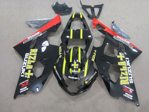 Schwarz Gelb Rizla 2004-2005 GSXR 750 Motorrad Verkleidung Schwarz Gelb Rizla 2004-2005 GSXR 750 Motorrad Verkleidung