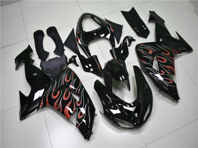 Schwarz Grau Rot 2006-2007 ZX10R Motorrad Verkleidung Schwarz Grau Rot 2006-2007 ZX10R Motorrad Verkleidung