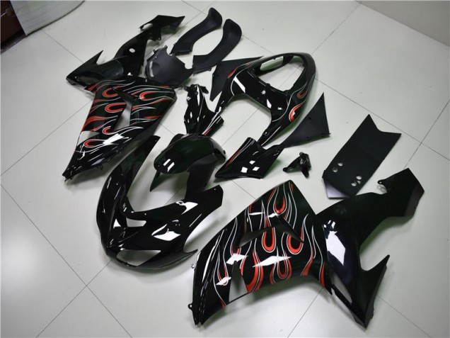 Schwarz Grau Rot 2006-2007 ZX10R Motorrad Verkleidung Schwarz Grau Rot 2006-2007 ZX10R Motorrad Verkleidung