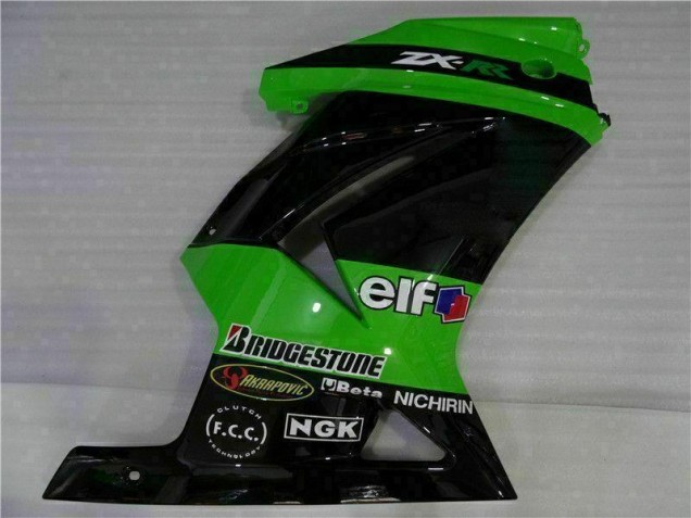Schwarz Grün 2008-2012 EX250 Motorrad Vollverkleidung Schwarz Grün 2008-2012 EX250 Motorrad Vollverkleidung