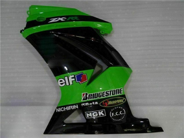 Schwarz Grün 2008-2012 EX250 Motorrad Vollverkleidung Schwarz Grün 2008-2012 EX250 Motorrad Vollverkleidung