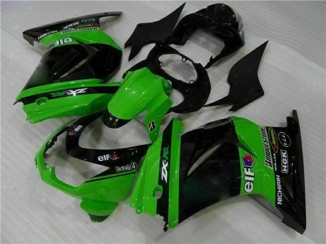 Schwarz Grün 2008-2012 EX250 Motorrad Vollverkleidung Schwarz Grün 2008-2012 EX250 Motorrad Vollverkleidung