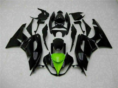 Schwarz Grün 2009-2012 ZX6R Motorrad Verkleidungen
