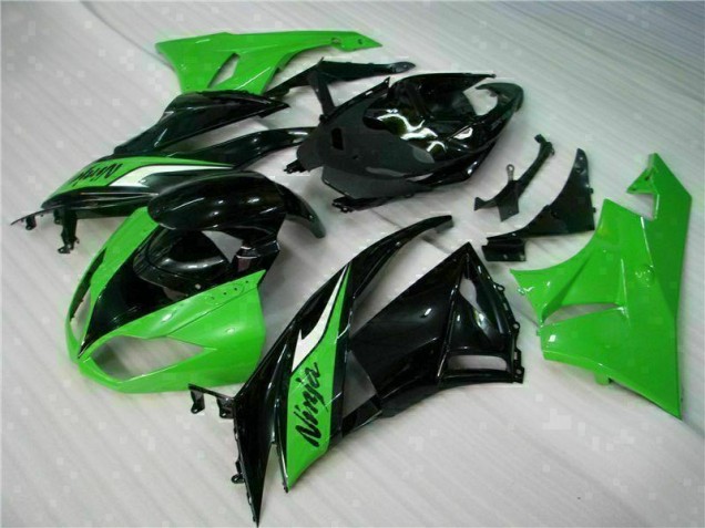Schwarz Grün 2009-2012 ZX6R Motorrad Vollverkleidung Schwarz Grün 2009-2012 ZX6R Motorrad Vollverkleidung