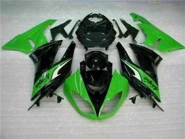 Schwarz Grün 2009-2012 ZX6R Motorrad Vollverkleidung