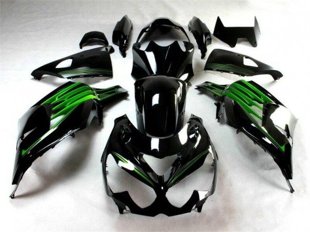Schwarz Grün 2012-2021 ZX14R ZZR1400 Motorrad Verkleidung Schwarz Grün 2012-2021 ZX14R ZZR1400 Motorrad Verkleidung