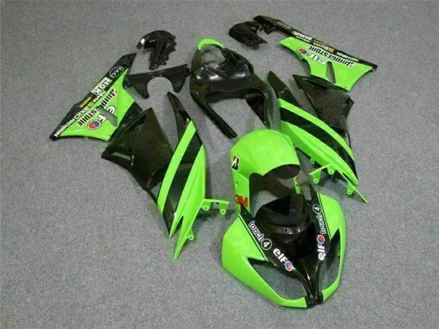 Schwarz Grün 3M Touch4 2009-2012 ZX6R Motorrad Verkleidung Schwarz Grün 3M Touch4 2009-2012 ZX6R Motorrad Verkleidung