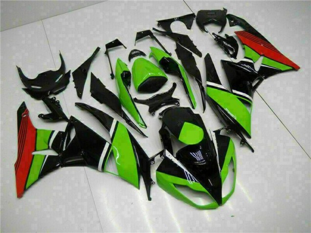Schwarz Grün Rot 2009-2012 ZX6R Motorrad Verkleidung Schwarz Grün Rot 2009-2012 ZX6R Motorrad Verkleidung