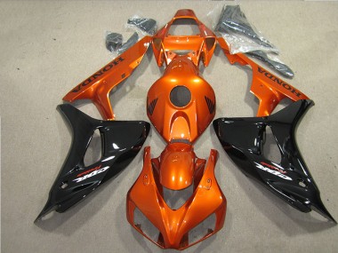 Schwarz Orange Fireblade 2006-2007 CBR1000RR Motorrad Verkleidung