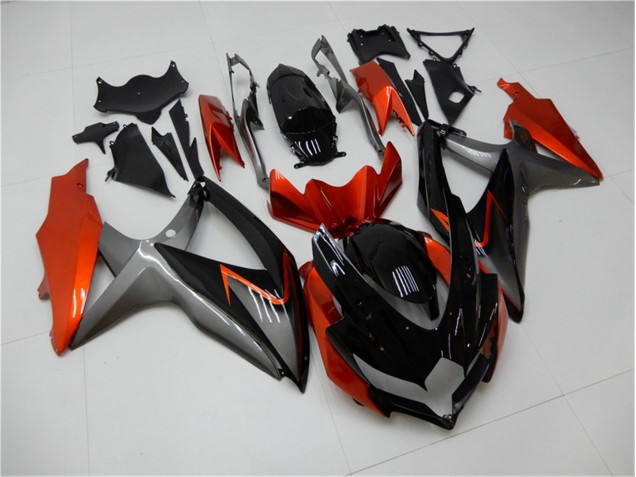 Schwarz Orange Grau 2008-2010 GSXR 600/750 Motorrad Verkleidung Schwarz Orange Grau 2008-2010 GSXR 600/750 Motorrad Verkleidung