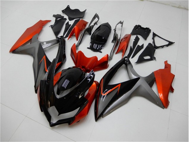 Schwarz Orange Grau 2008-2010 GSXR 600/750 Motorrad Verkleidung Schwarz Orange Grau 2008-2010 GSXR 600/750 Motorrad Verkleidung