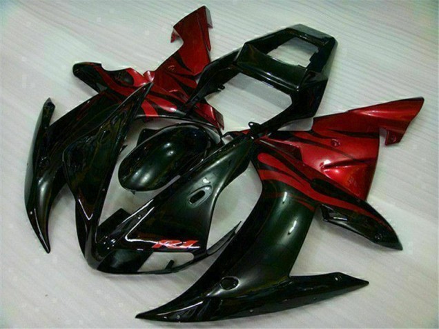 Schwarz Rot 2002-2003 YZF R1 Motorrad Verkleidungen Schwarz Rot 2002-2003 YZF R1 Motorrad Verkleidungen
