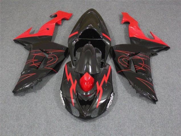 Schwarz Rot 2006-2007 ZX10R Motorrad Verkleidung Schwarz Rot 2006-2007 ZX10R Motorrad Verkleidung