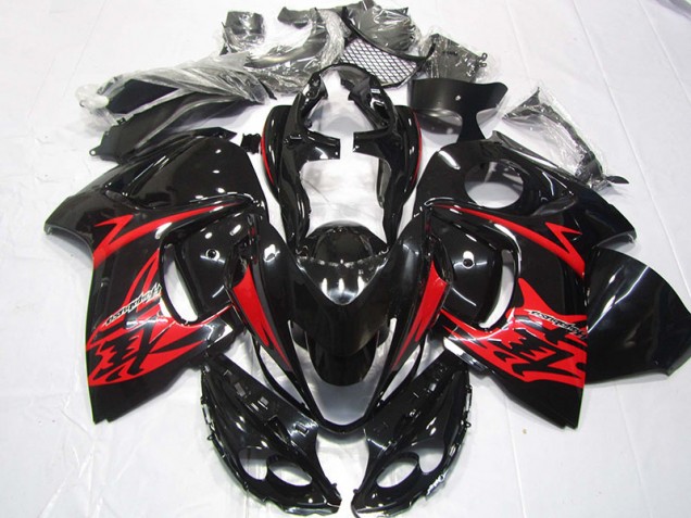 Schwarz Rot 2008-2019 GSXR 1300 Hayabusa Motorrad Verkleidung Schwarz Rot 2008-2019 GSXR 1300 Hayabusa Motorrad Verkleidung