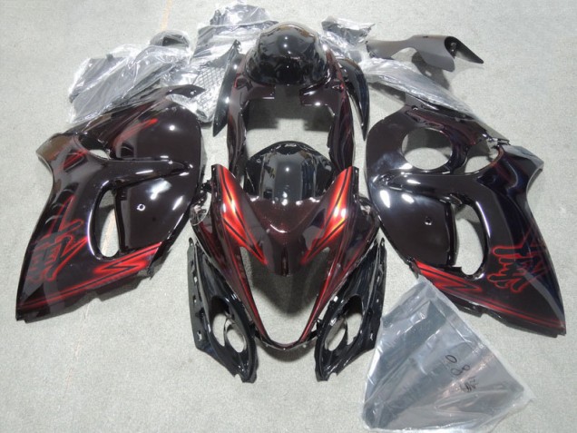 Schwarz Rot 2008-2019 GSXR 1300 Hayabusa Motorrad Verkleidungen & Plastik Schwarz Rot 2008-2019 GSXR 1300 Hayabusa Motorrad Verkleidungen & Plastik