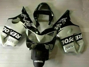 Schwarz Silber Repsol 2001-2003 CBR600 F4i Motorrad Verkleidung
