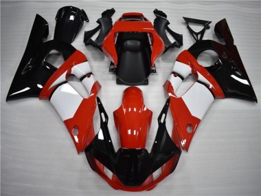 Schwarz Weiß 1998-2002 YZF R6 Motorrad Verkleidung
