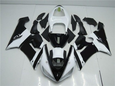 Schwarz Weiß 2005-2006 ZX6R Motorrad Verkleidung