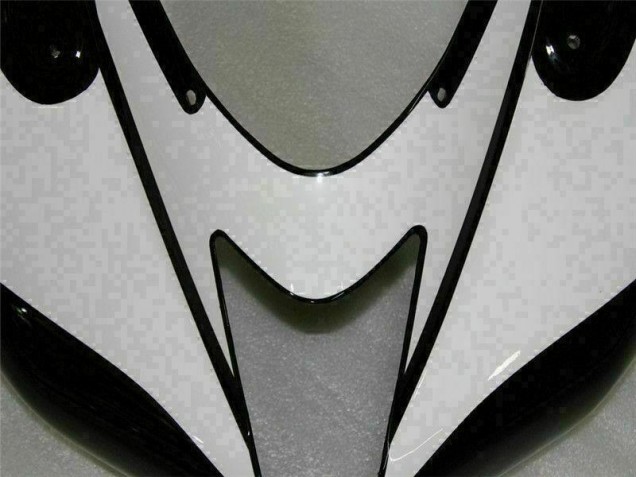 Schwarz Weiß 2007-2008 ZX6R Motorrad Verkleidungen Schwarz Weiß 2007-2008 ZX6R Motorrad Verkleidungen