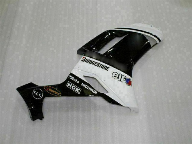 Schwarz Weiß 2007-2008 ZX6R Motorrad Verkleidungen Schwarz Weiß 2007-2008 ZX6R Motorrad Verkleidungen