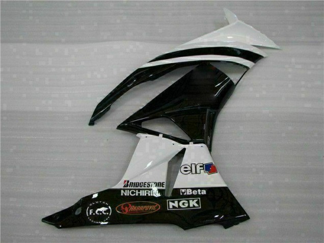 Schwarz Weiß 3M Touch4 2009-2012 ZX6R Motorrad Verkleidung Schwarz Weiß 3M Touch4 2009-2012 ZX6R Motorrad Verkleidung