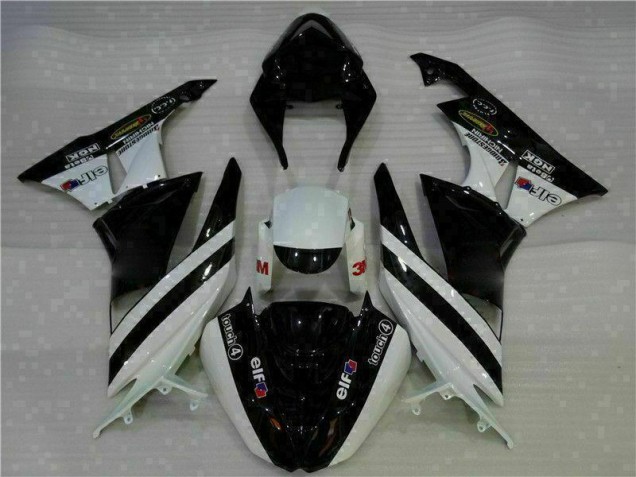 Schwarz Weiß 3M Touch4 2009-2012 ZX6R Motorrad Verkleidungen Schwarz Weiß 3M Touch4 2009-2012 ZX6R Motorrad Verkleidungen