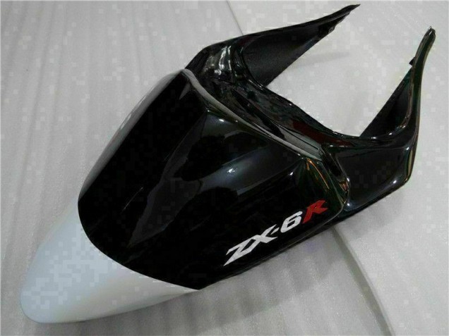 Schwarz Weiß 3M Touch4 2009-2012 ZX6R Motorrad Verkleidungen Schwarz Weiß 3M Touch4 2009-2012 ZX6R Motorrad Verkleidungen