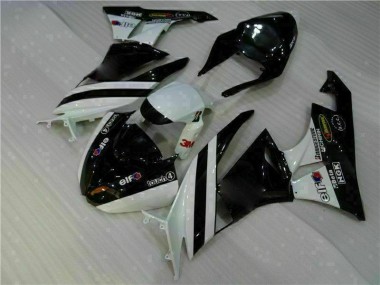 Schwarz Weiß 3M Touch4 2009-2012 ZX6R Motorrad Verkleidungen