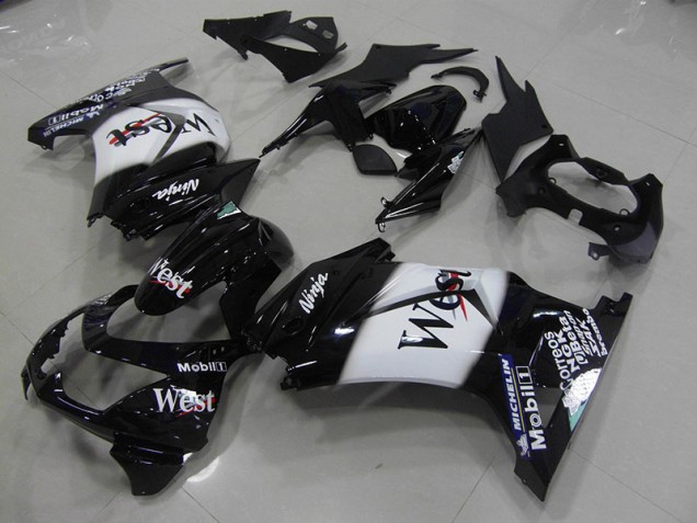 Schwarz West 2008-2012 ZX250R Motorrad Verkleidung