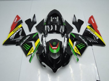 Schwarz gelbes Monster 2003-2005 ZX10R Motorrad Verkleidung