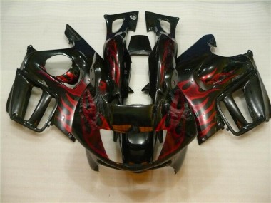 Schwarz rote Flamme 1995-1998 CBR600 F3 Motorrad Verkleidungen