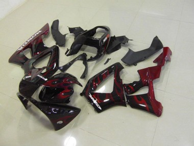 Schwarz rote Flamme 2000-2001 CBR900RR 929 Motorrad Verkleidung
