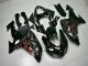 Schwarz rote Flamme 2006-2007 ZX10R Motorrad Verkleidungen Schwarz rote Flamme 2006-2007 ZX10R Motorrad Verkleidungen