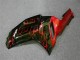 Schwarz rote Flamme 2007-2008 ZX6R Motorrad Verkleidung