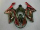 Schwarz rote Flamme 2007-2008 ZX6R Motorrad Verkleidung