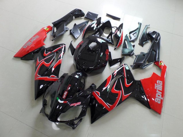 Schwarz und Rot 2006-2011 RS125 Motorrad Verkleidungen Schwarz und Rot 2006-2011 RS125 Motorrad Verkleidungen