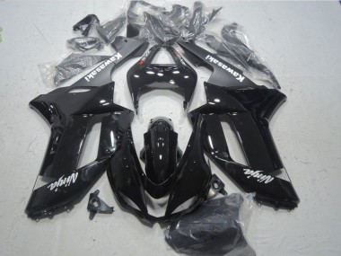 Schwarz weißer Ninja 2007-2008 ZX6R Motorrad Verkleidung