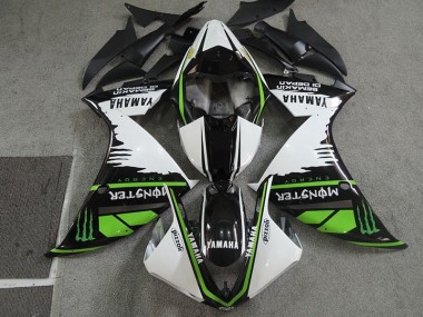 Schwarz weißes Monster Pizzoli 2007-2008 CBR600RR Motorrad Verkleidung