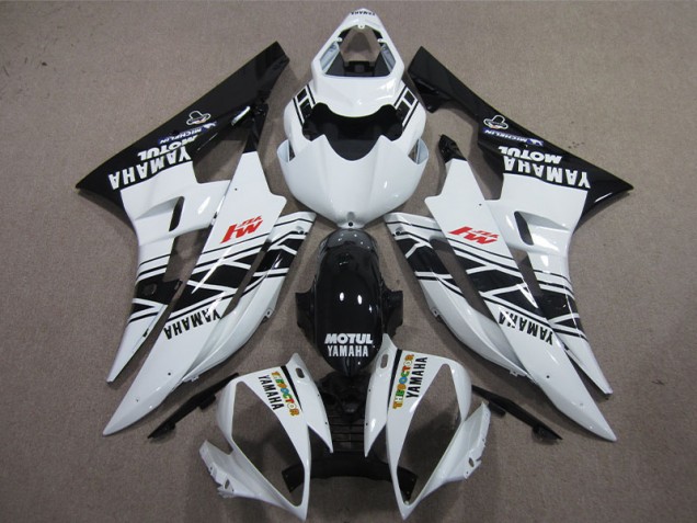 Schwarz weißes Motul 2006-2007 YZF R6 Motorrad Verkleidung Schwarz weißes Motul 2006-2007 YZF R6 Motorrad Verkleidung