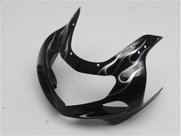 Schwarze weiße Flamme 2001-2003 GSXR 600/750 Motorrad Verkleidung Schwarze weiße Flamme 2001-2003 GSXR 600/750 Motorrad Verkleidung