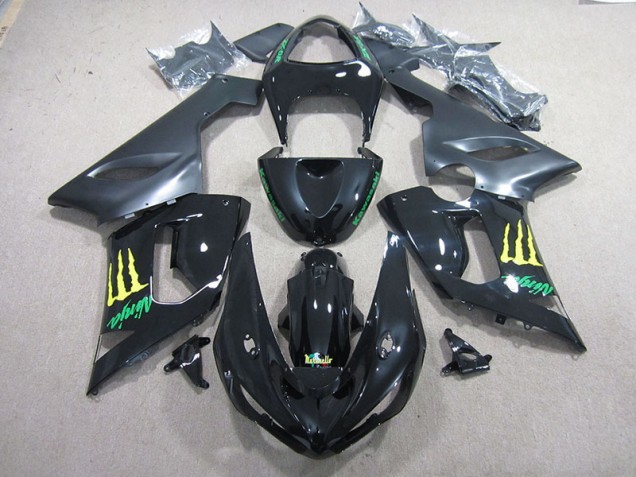 Schwarzer Grün Ninja 2005-2006 ZX6R Motorrad Verkleidung Schwarzer Grün Ninja 2005-2006 ZX6R Motorrad Verkleidung