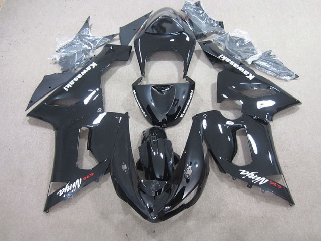Schwarzer Ninja 636 2005-2006 ZX6R Motorrad Verkleidungen Schwarzer Ninja 636 2005-2006 ZX6R Motorrad Verkleidungen