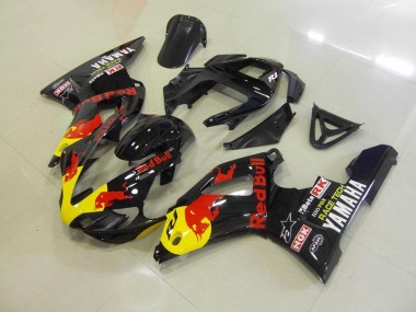 Schwarzer Rot Bull 2000-2001 YZF R1 Motorrad Verkleidung