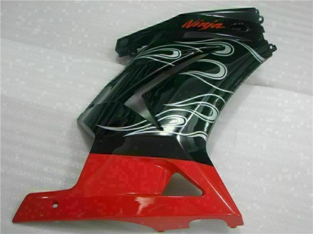 Schwarzer Roter Ninja 2008-2012 EX250 Motorrad Verkleidung Schwarzer Roter Ninja 2008-2012 EX250 Motorrad Verkleidung
