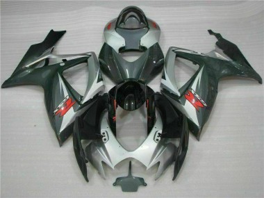 Silber Schwarz 2006-2007 GSXR 600/750 Motorrad Verkleidung