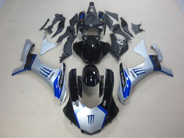 Silber Schwarz Blau Monster 2015-2019 YZF R1 Motorrad Verkleidung