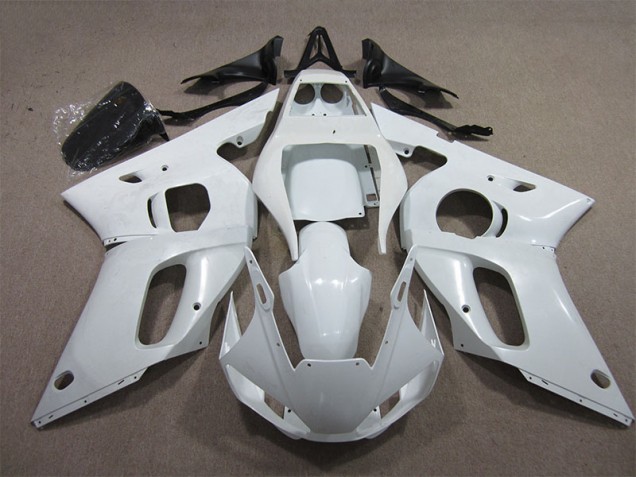 Weiß 1998-2002 YZF R6 Motorrad Verkleidungen Weiß 1998-2002 YZF R6 Motorrad Verkleidungen