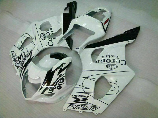 Weiß 2003-2004 GSXR 1000 Motorrad Vollverkleidung Weiß 2003-2004 GSXR 1000 Motorrad Vollverkleidung